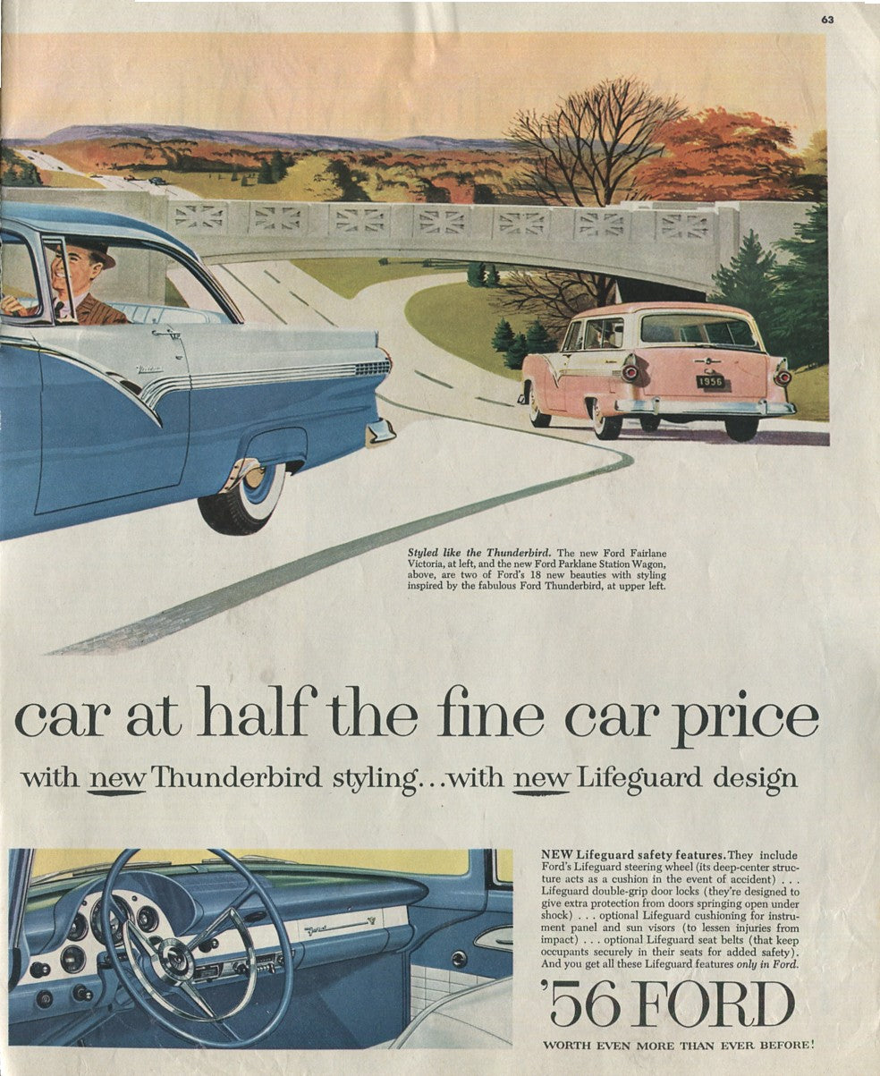 Antique Ford & Mercury Advertisements Collection – 1920s–1980s – 100 Original Vintage Automotive Ads - Lot #1
