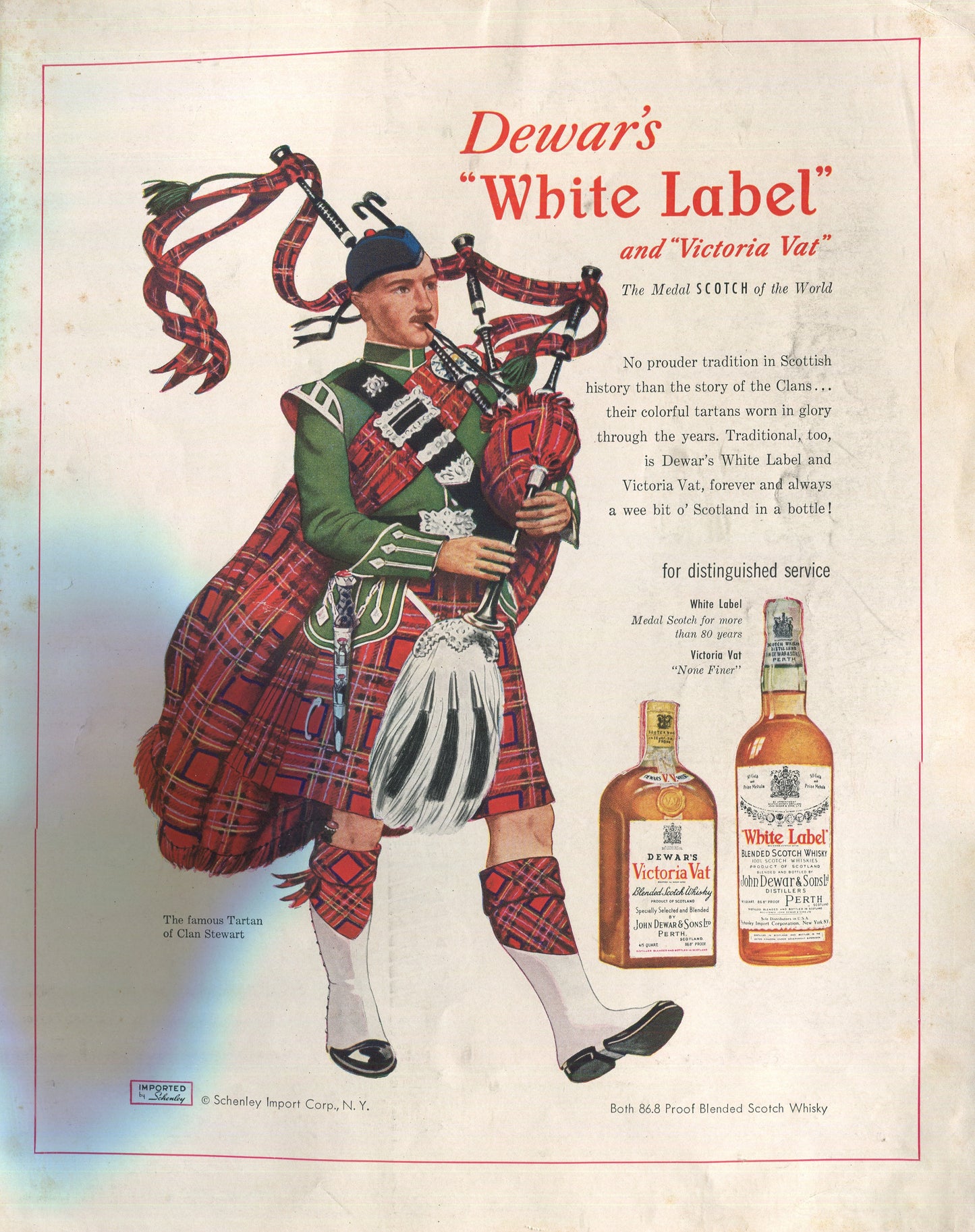 Antique Dewar’s Scotch Whisky Advertisements – 10‑Piece Historical Collection (1940s–1980s) – Set #1