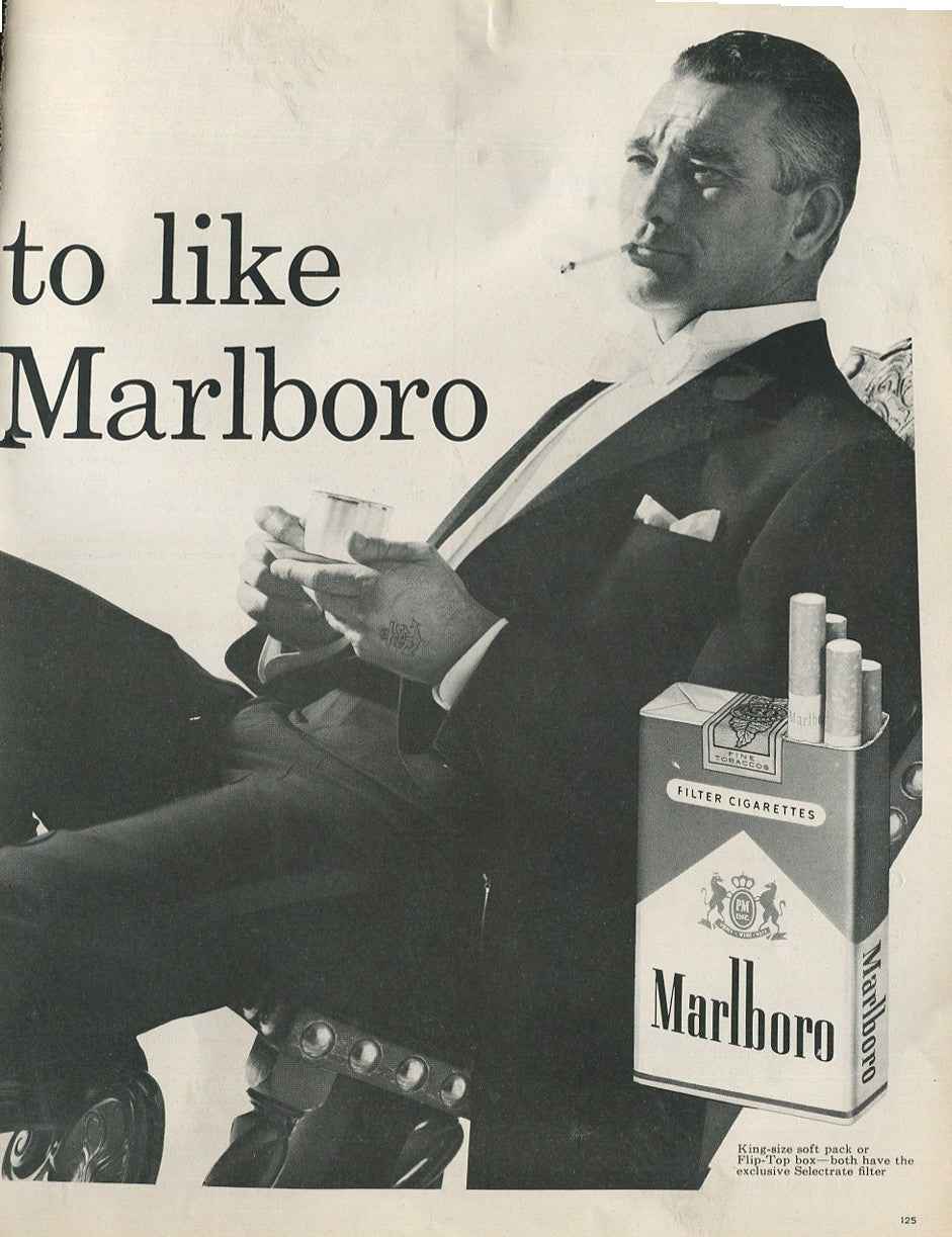 Antique Advertisements – Marlboro Cigarettes Family of Ads (1950s–1980s) – Lot of 10 Original Vintage Magazine Ads – Set #1