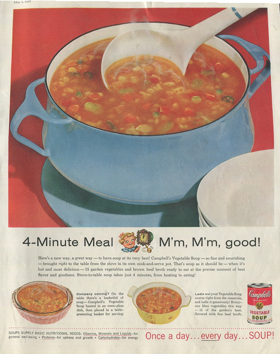 Antique Campbell’s Soup Advertisements – Complete Historical Collection (1927–1971) – 50 Original Vintage Ads - #1