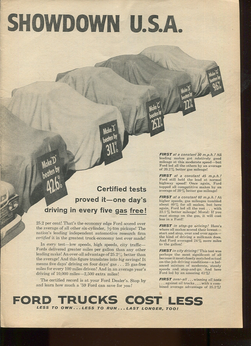Antique Ford & Mercury Advertisements Collection – 1920s–1980s – 100 Original Vintage Automotive Ads - Lot #1