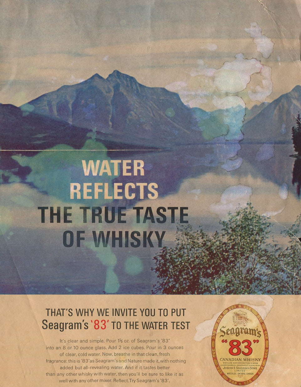 Antique Seagram’s Whiskey Advertisements – 50‑Ad Master Collection (1937–1972) – Canadian, American & Scotch – Historical Lot