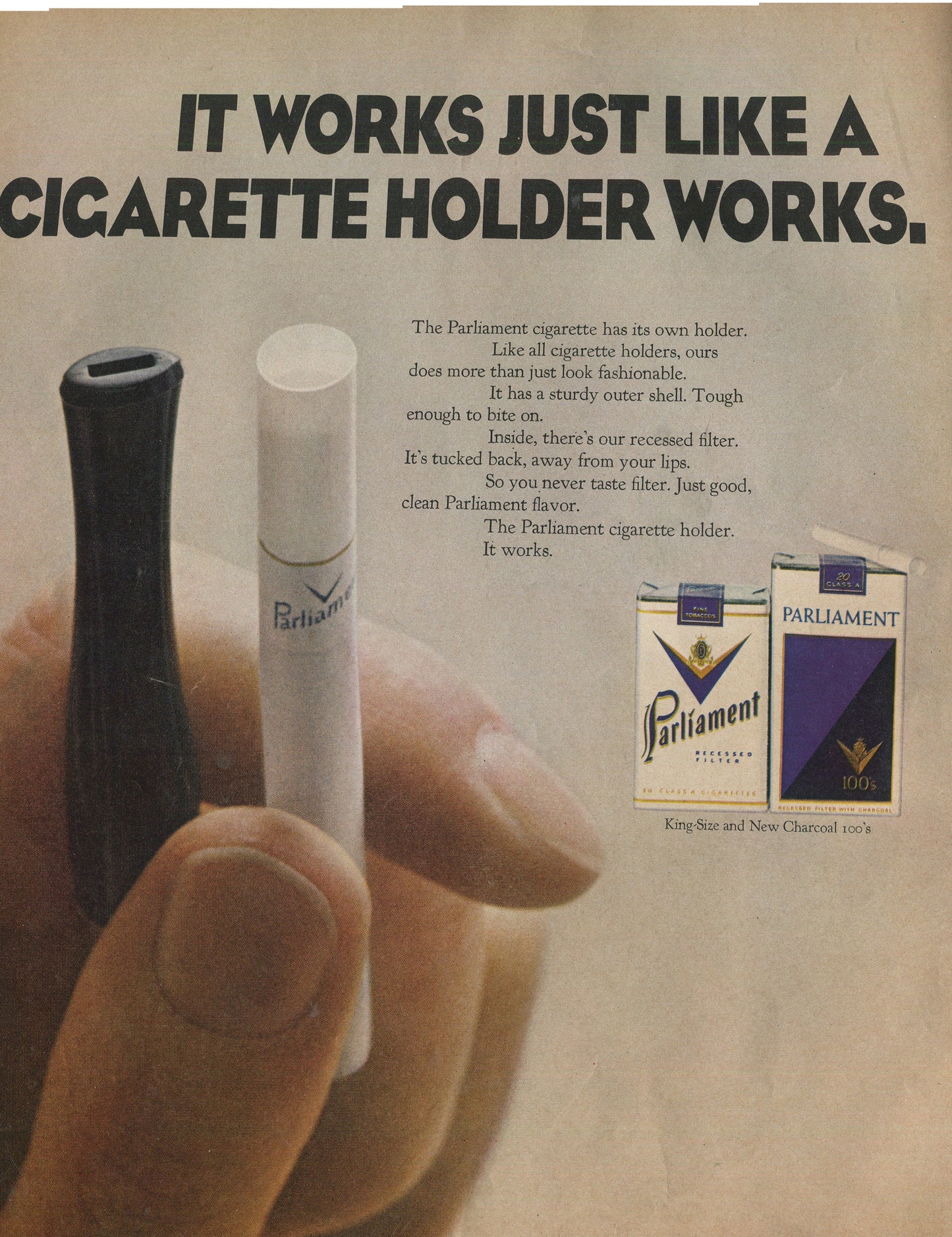 Antique Advertisements – Parliament Cigarette Family of 10 Ads (1960s–1980s) - Lot #1