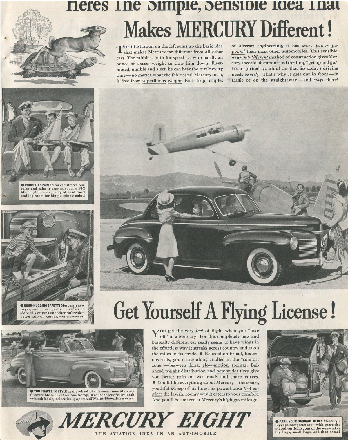 Lincoln & Mercury Vintage Advertising Collection – 60 Original Magazine Ads (1930–1974) – Continental, Capri, Cougar, Montego, Comet & More - Lot #1