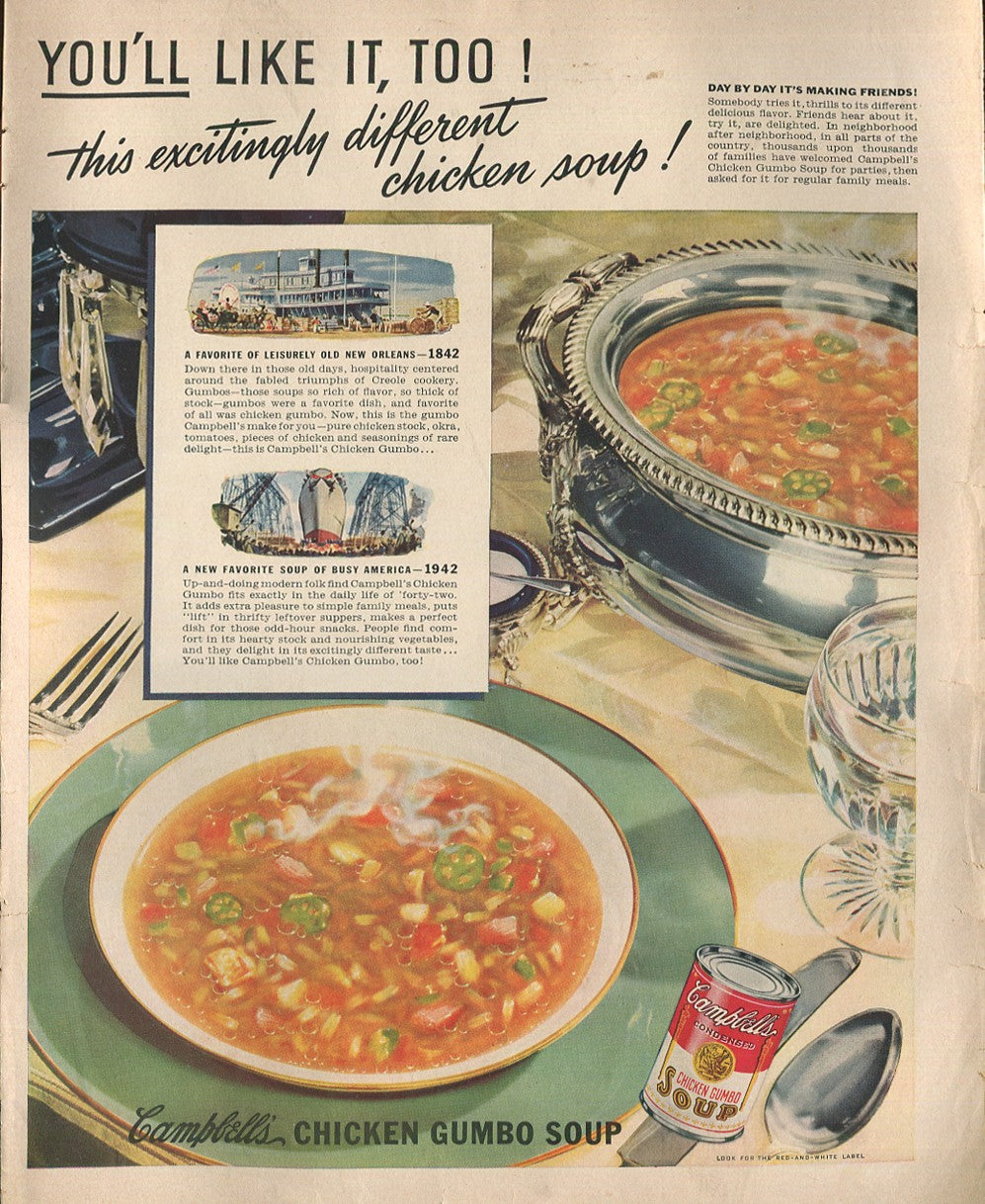 Antique Campbell’s Soup Advertisements (10 Total) – 1920s–1940s – Lot #2