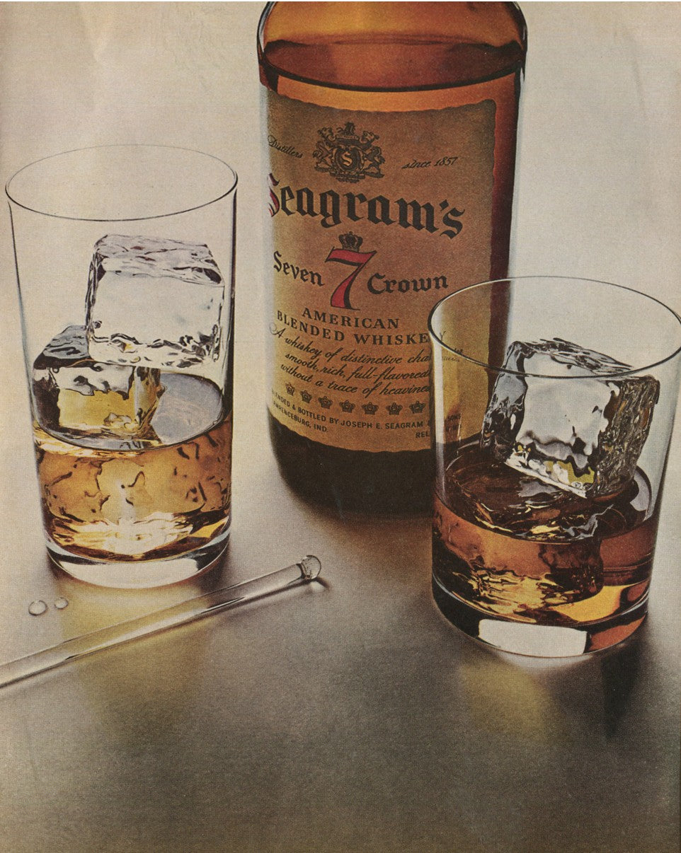 Antique Seagram’s Whiskey Advertisements – 50‑Ad Master Collection (1937–1972) – Canadian, American & Scotch – Historical Lot