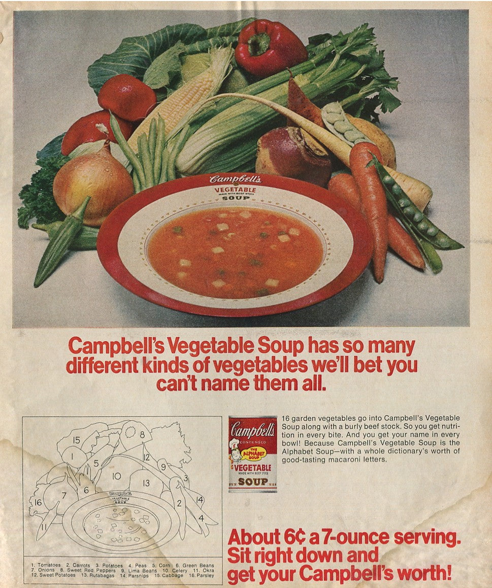 Antique Campbell’s Soup Advertisements – Complete Historical Collection (1927–1971) – 50 Original Vintage Ads - #1