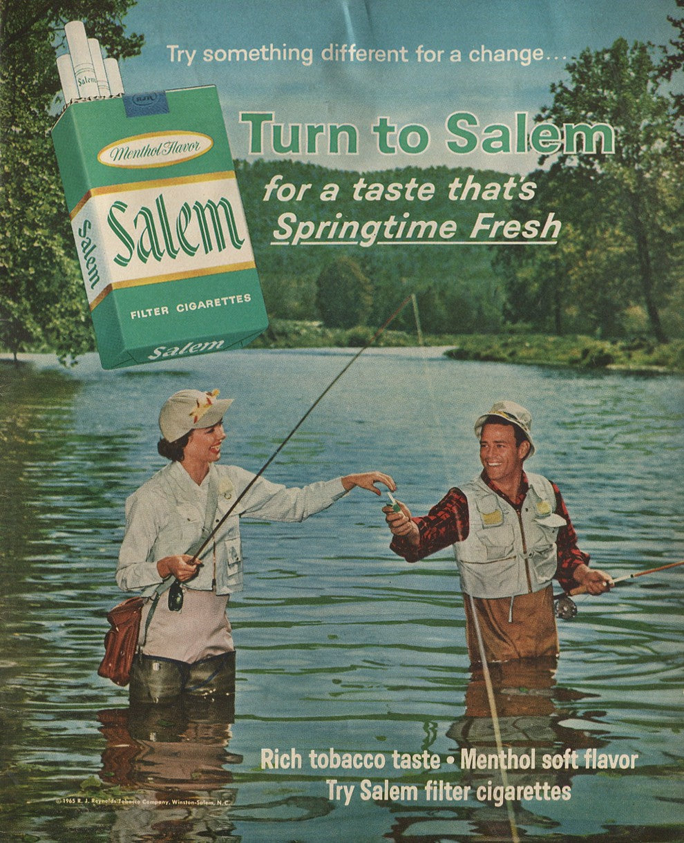 Vintage Salem Cigarette Ads – 1958–1971 Menthol Advertising Lot – Set of 10