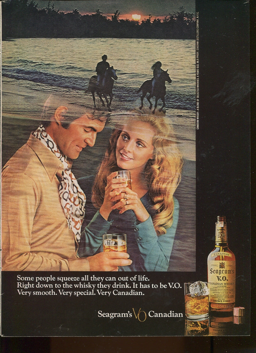 Antique Seagram’s Whiskey Advertisements – 50‑Ad Master Collection (1937–1972) – Canadian, American & Scotch – Historical Lot