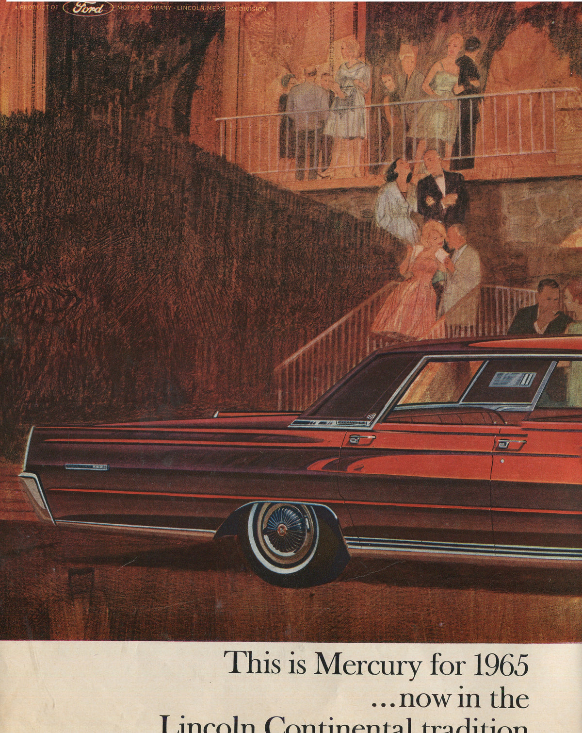 Lincoln & Mercury Vintage Advertising Collection – 60 Original Magazine Ads (1930–1974) – Continental, Capri, Cougar, Montego, Comet & More - Lot #1