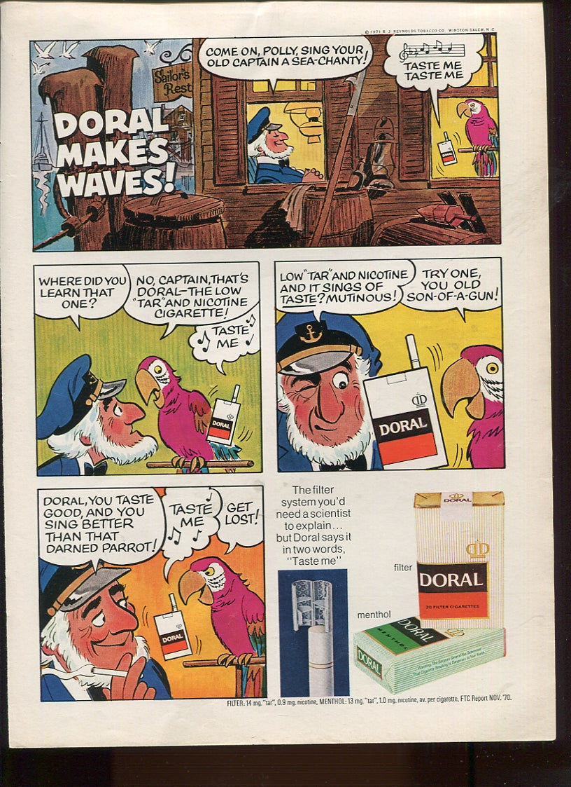 Antique Advertisements – Doral Cigarette Ads • Set of 10 Originals • 1970–1973 • Lot #1