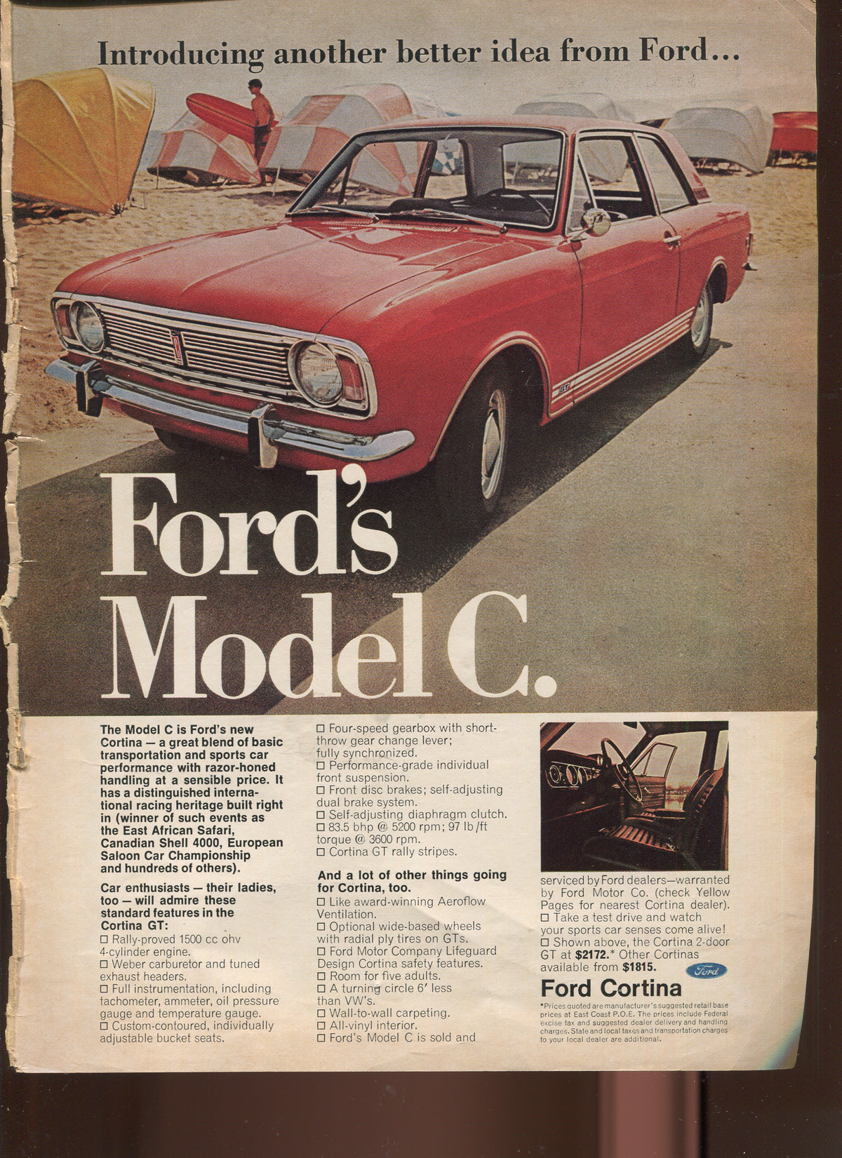 Antique Ford & Mercury Advertisements Collection – 1920s–1980s – 100 Original Vintage Automotive Ads - Lot #1