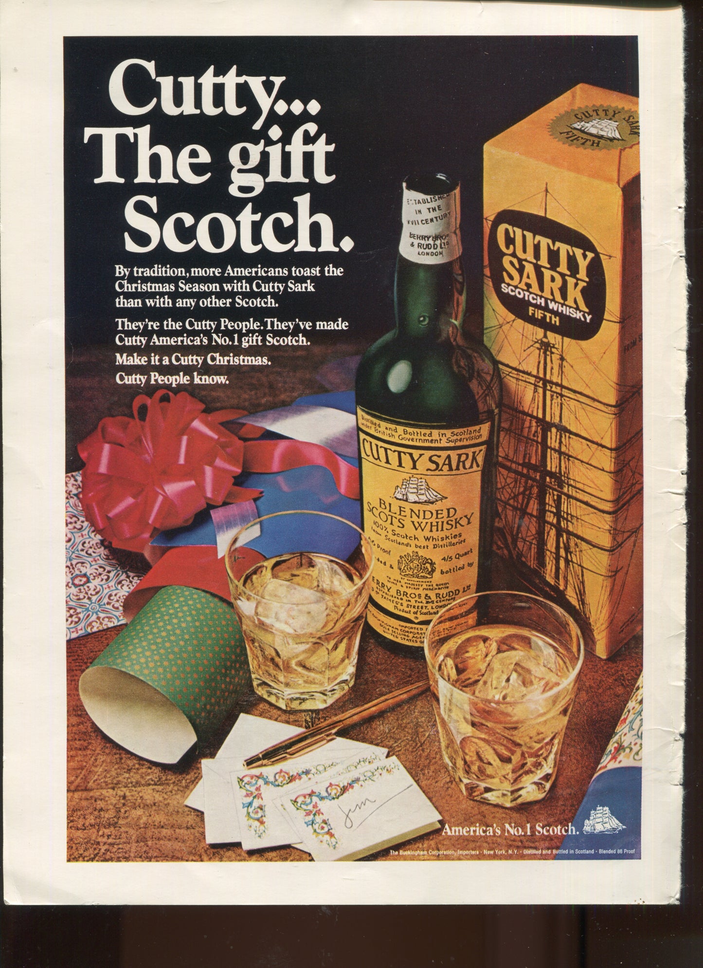 Cutty Sark Scotch Whisky Advertising Lot – 10 Original Magazine Ads (1959–1975) - #1