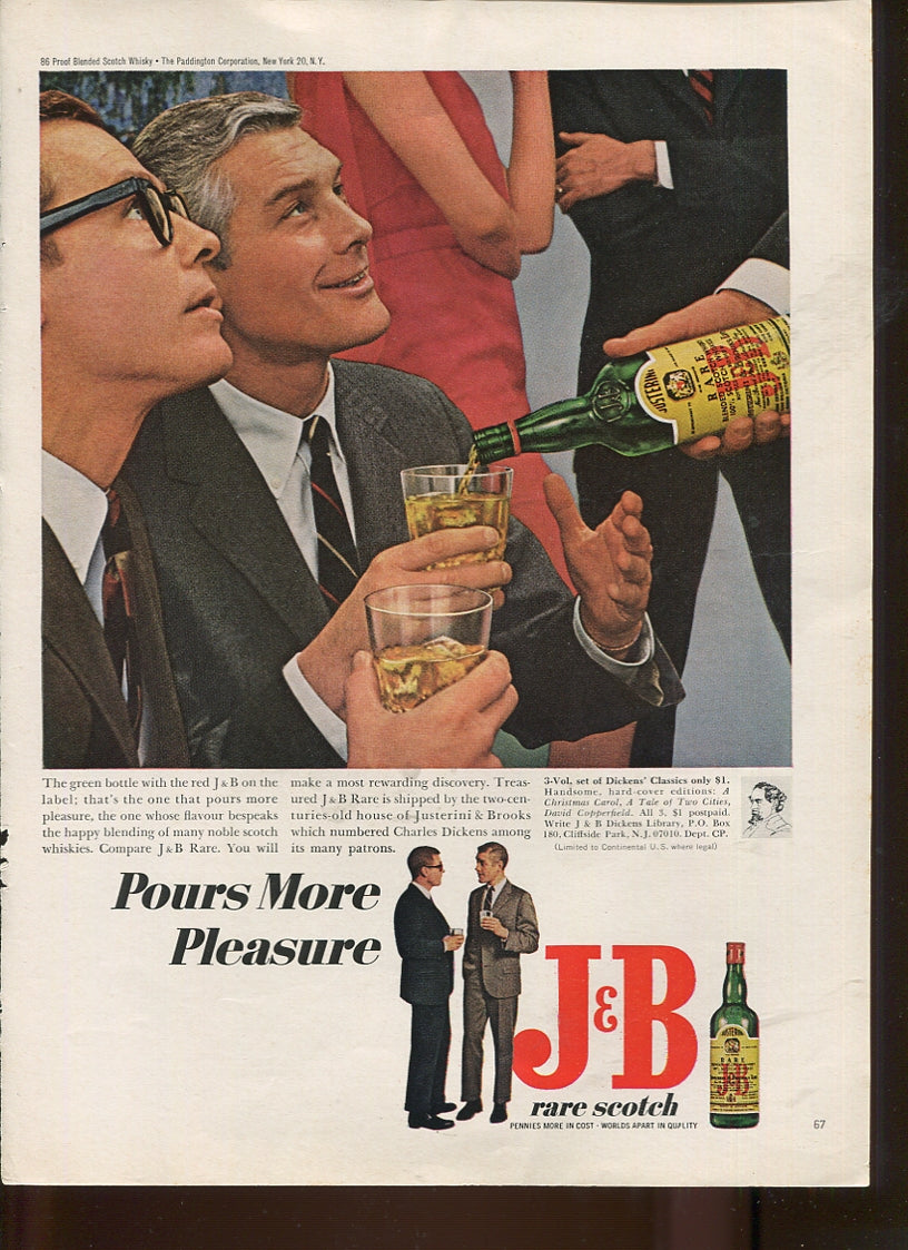 Antique J&B Rare Scotch Whiskey Advertisements – Complete 10‑Ad Family Set (1960s–1970s) #1