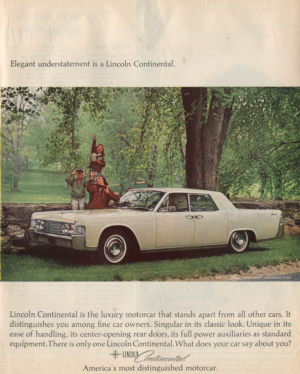Lincoln & Mercury Vintage Advertising Collection – 60 Original Magazine Ads (1930–1974) – Continental, Capri, Cougar, Montego, Comet & More - Lot #1