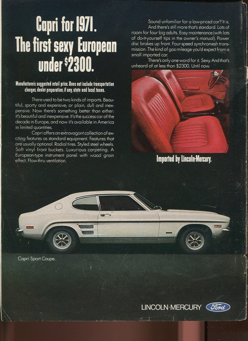 Lincoln & Mercury Vintage Advertising Collection – 60 Original Magazine Ads (1930–1974) – Continental, Capri, Cougar, Montego, Comet & More - Lot #1