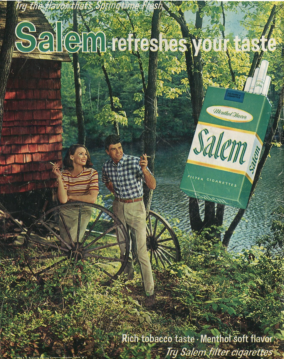 Vintage Salem Cigarette Ads – 1958–1971 Menthol Advertising Lot – Set of 10