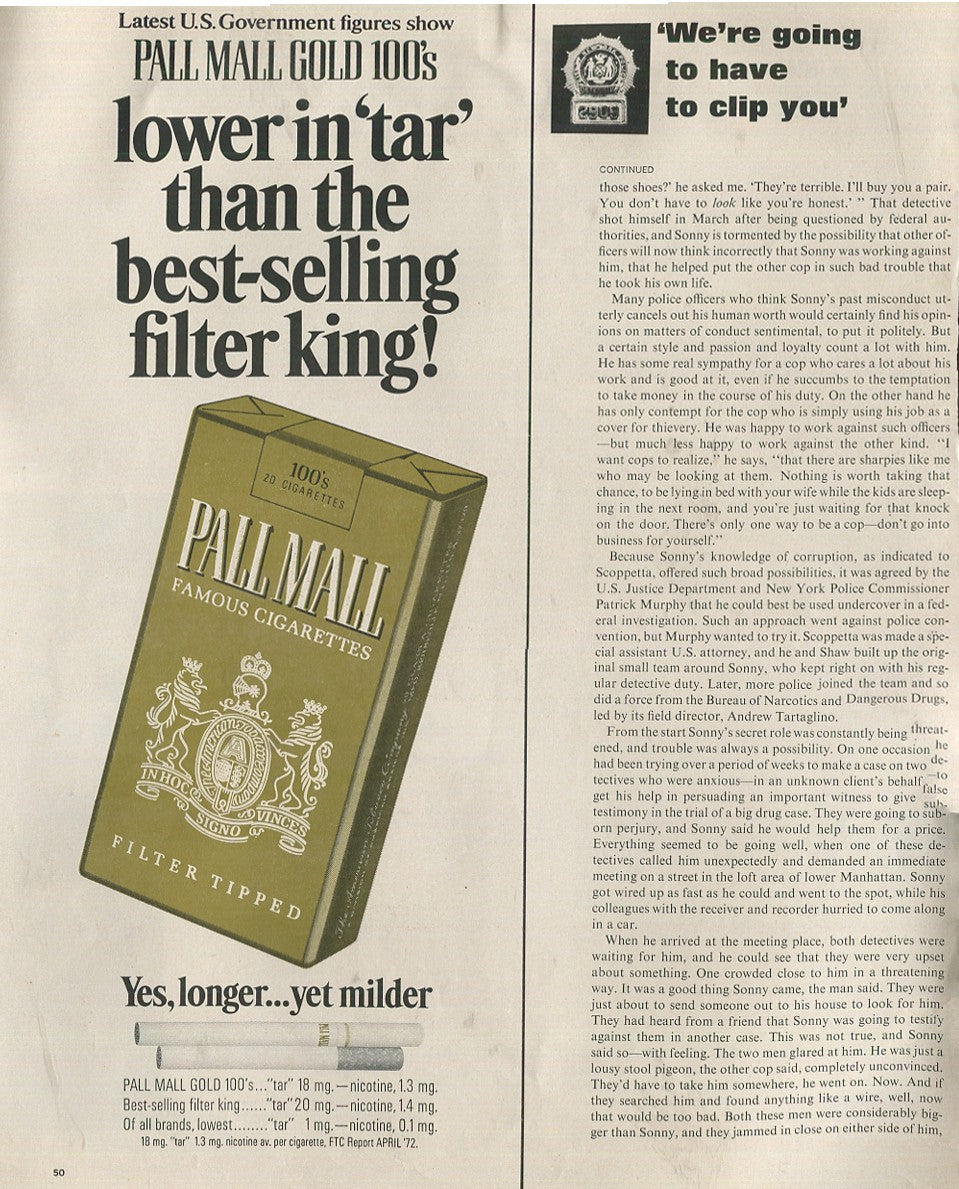 Antique Pall Mall Cigarette Advertisements – Lot of 10 Original Ads (1950s–1970s) – #3