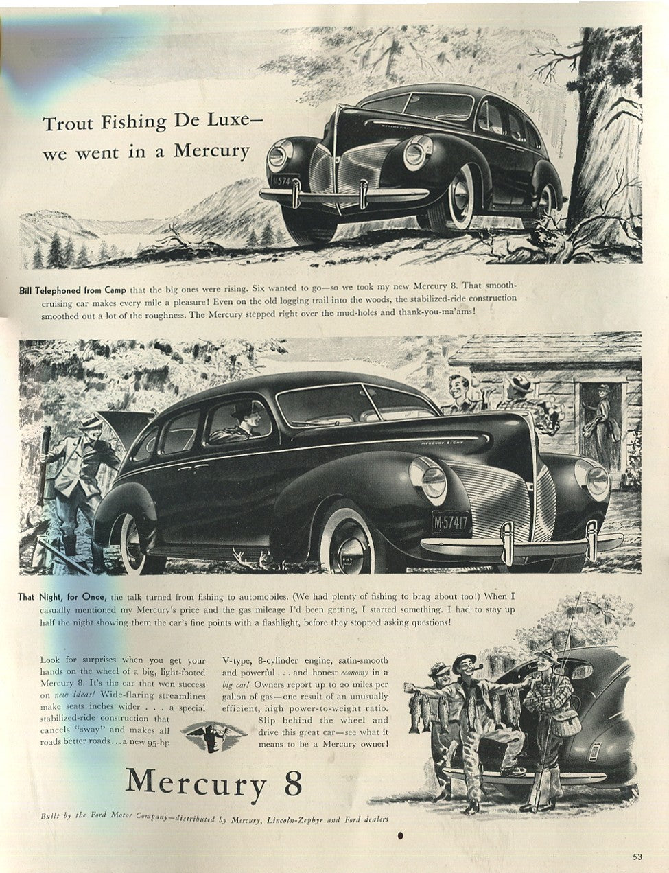 Antique Ford & Mercury Advertisements Collection – 1920s–1980s – 100 Original Vintage Automotive Ads - Lot #1