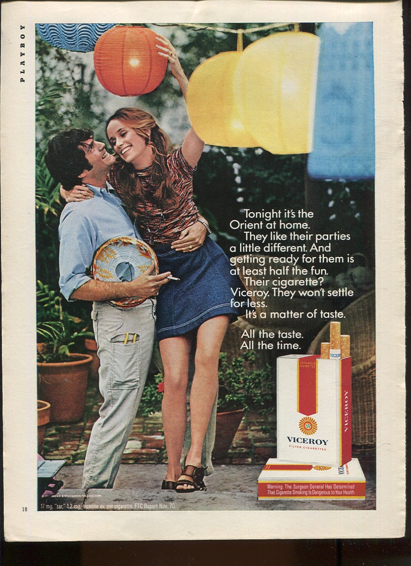 Viceroy Cigarette Vintage Ad Collection – 10 Original 1970s Prints – Lot #2