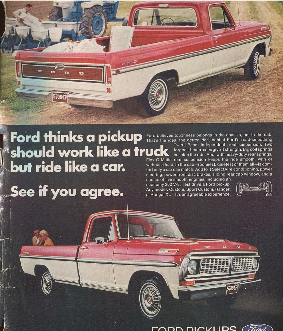 Antique Ford & Mercury Advertisements Collection – 1920s–1980s – 100 Original Vintage Automotive Ads - Lot #1