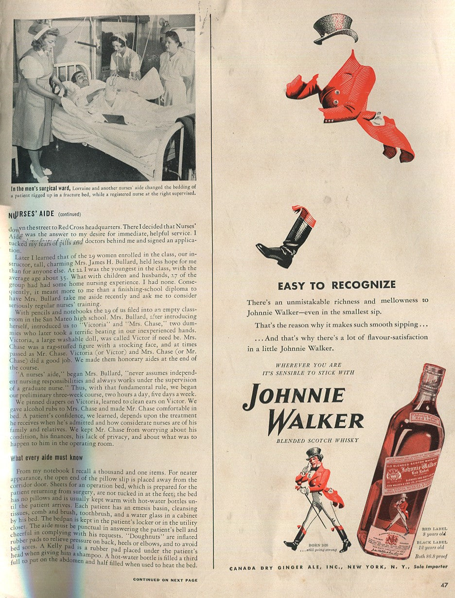 Johnnie Walker Scotch Whisky – Vintage Advertisement Collection (1930s–1960s) – Set of 10 - #1