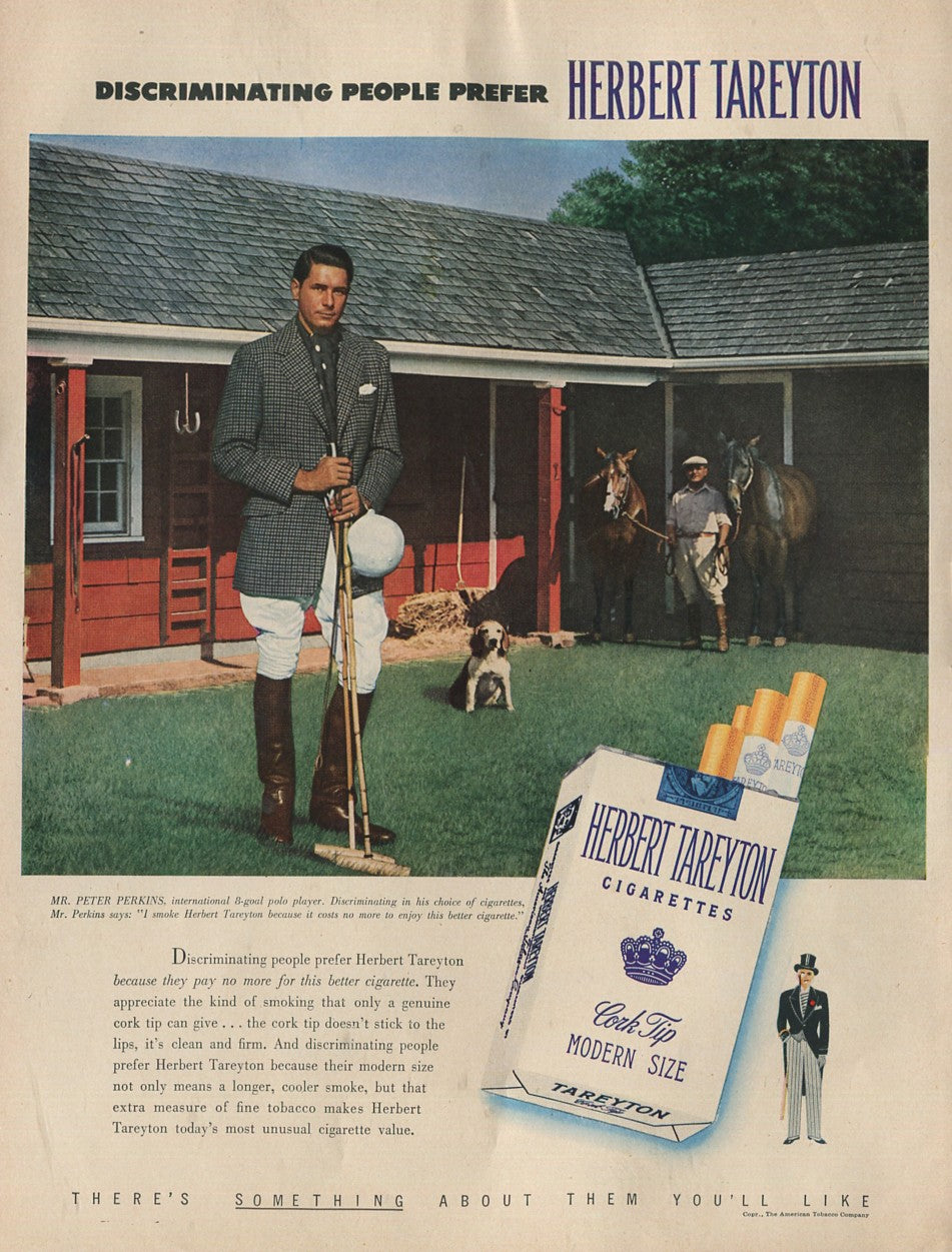 Antique Cigarette Advertisements – Herbert Tareyton Family of Ads – Complete Set of 10 – 1950s–1960s – Original Print Ads