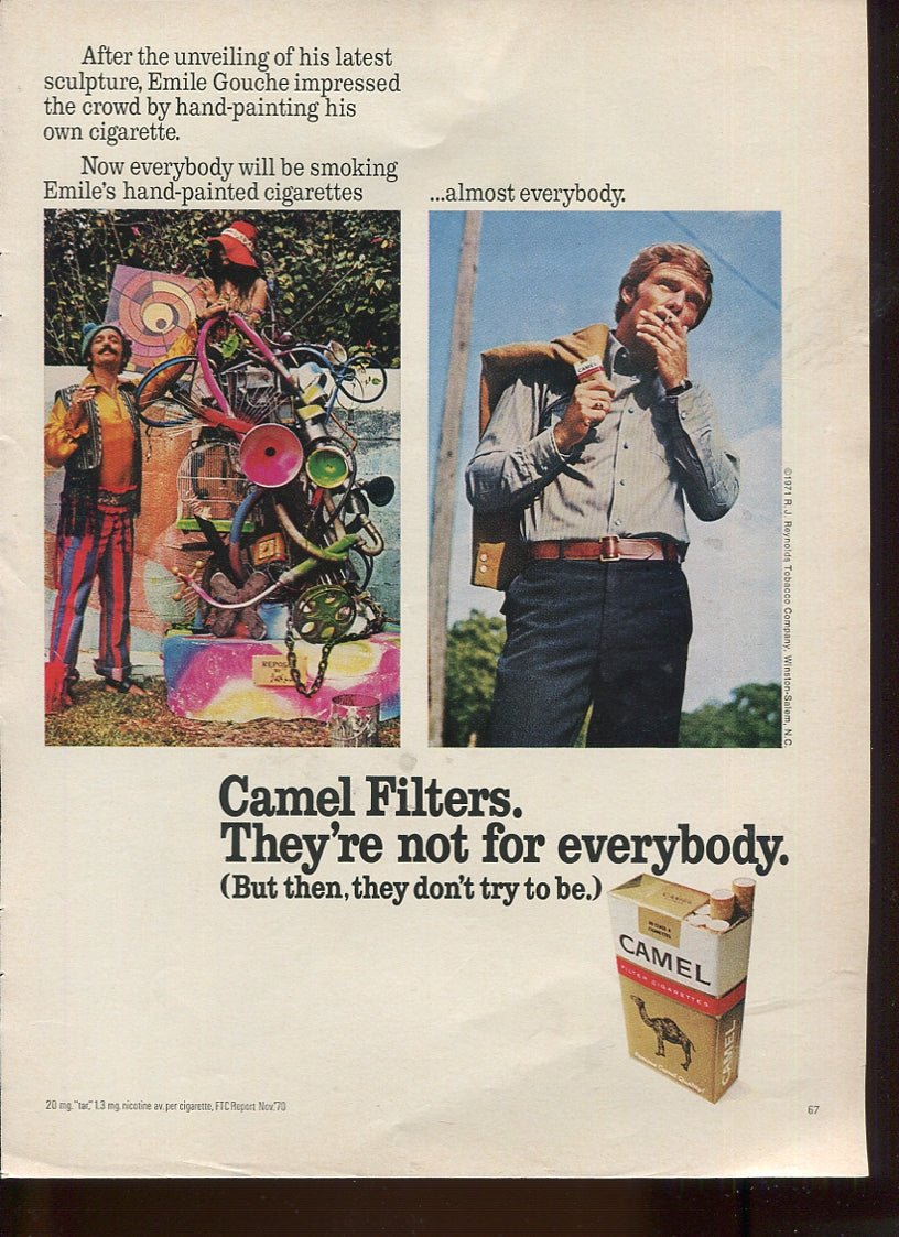 Antique Camel Cigarettes Advertisements – Family Collection (10 Ads, 1930s–1970s) – Lot #2