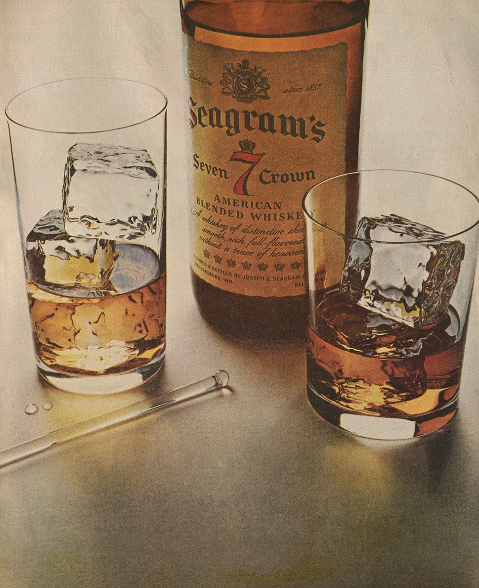 Antique Seagram’s Whiskey Advertisements – 50‑Ad Master Collection (1937–1972) – Canadian, American & Scotch – Historical Lot