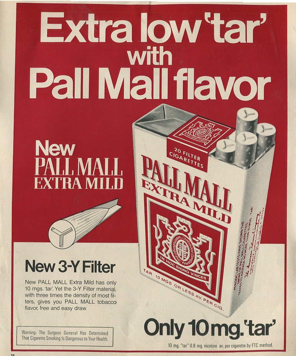 Antique Pall Mall Cigarette Advertisements – Lot of 10 Original Ads (1950s–1970s) – #3
