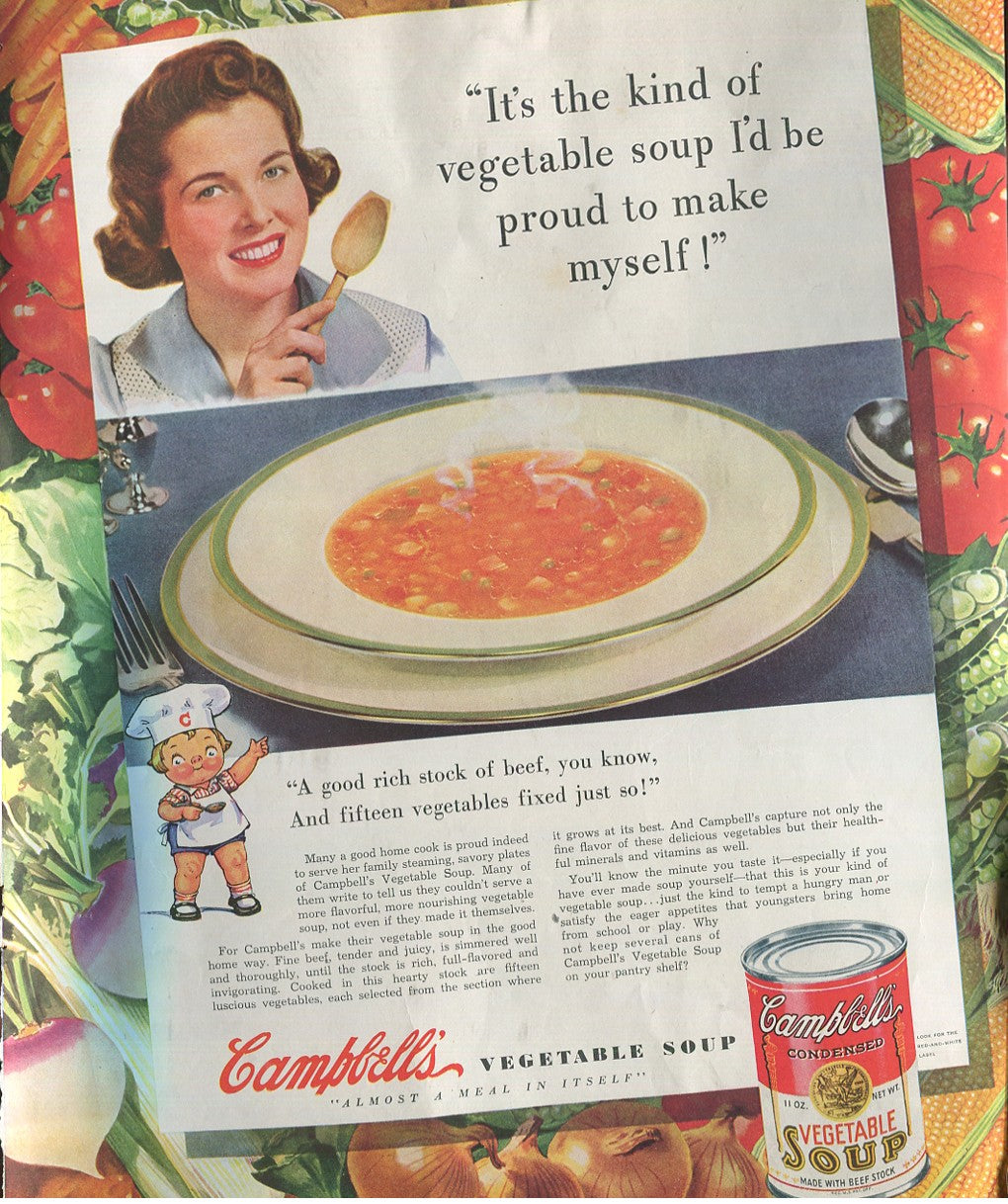 Antique Campbell’s Soup Advertisements (10 Total) – 1920s–1940s – Lot #2