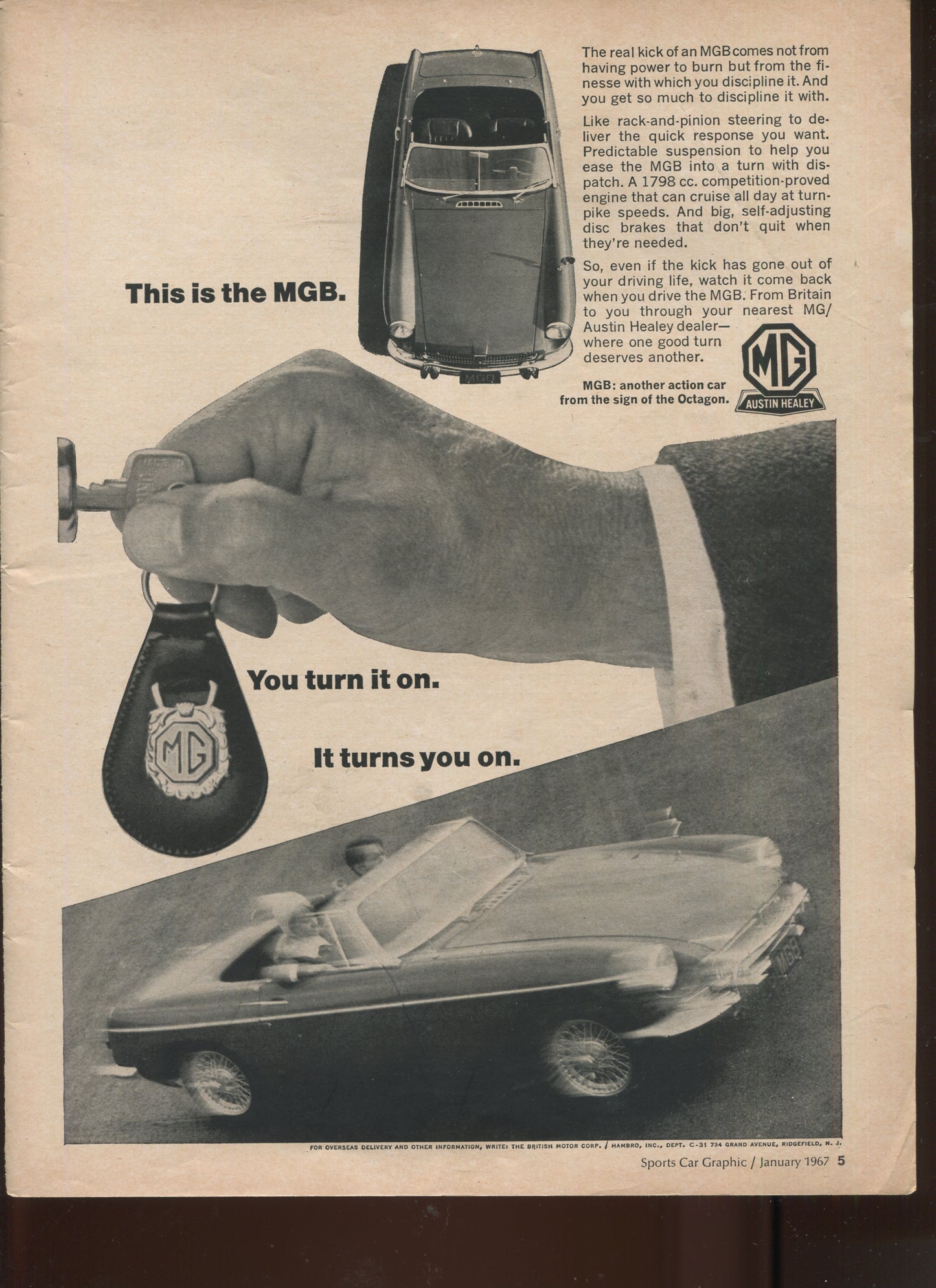 Austin Healey & MG Vintage Automobile Advertisements – Set of 10 (1950s–1970s) - #1