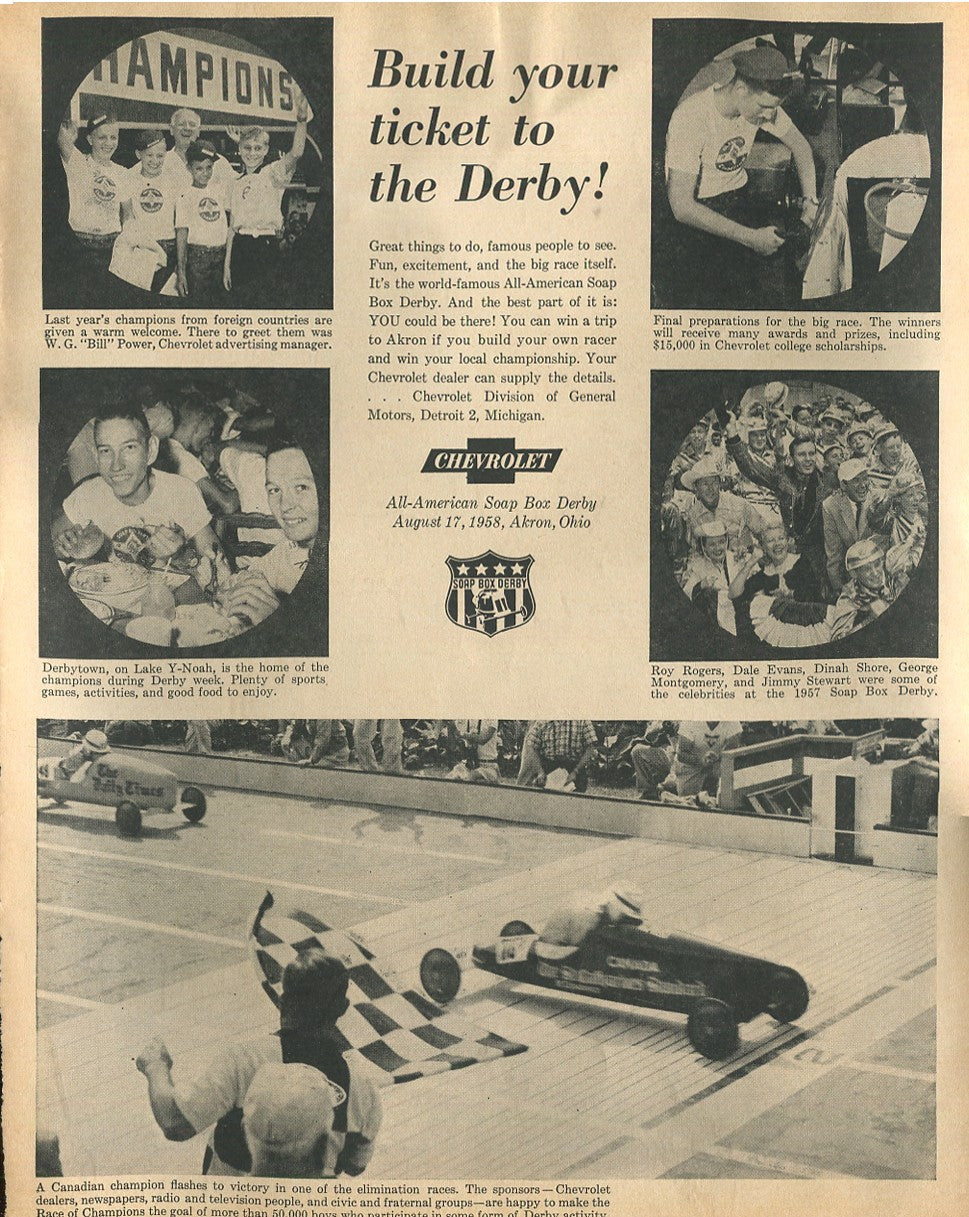 Antique Chevrolet Automobile Advertisements – 80 Original Print Ads, 1924–1992 – Cars, Trucks, WWII, Soap Box Derby & Classic Models