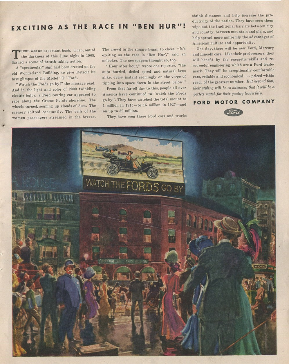Antique Ford & Mercury Advertisements Collection – 1920s–1980s – 100 Original Vintage Automotive Ads - Lot #1