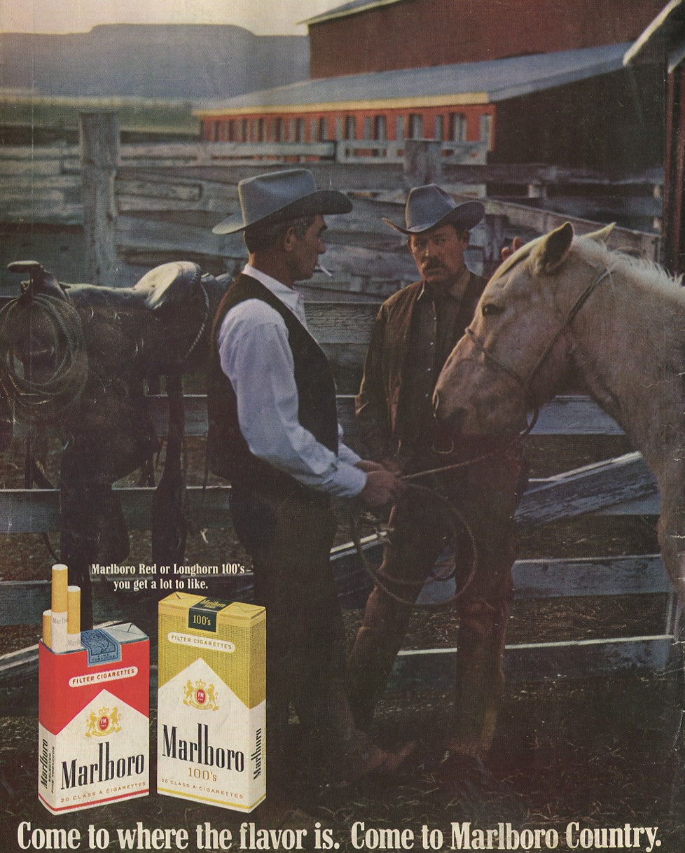 Antique Advertisements – Marlboro Cigarettes Family of Ads (1950s–1980s) – Lot of 10 Original Vintage Magazine Ads – Set #1