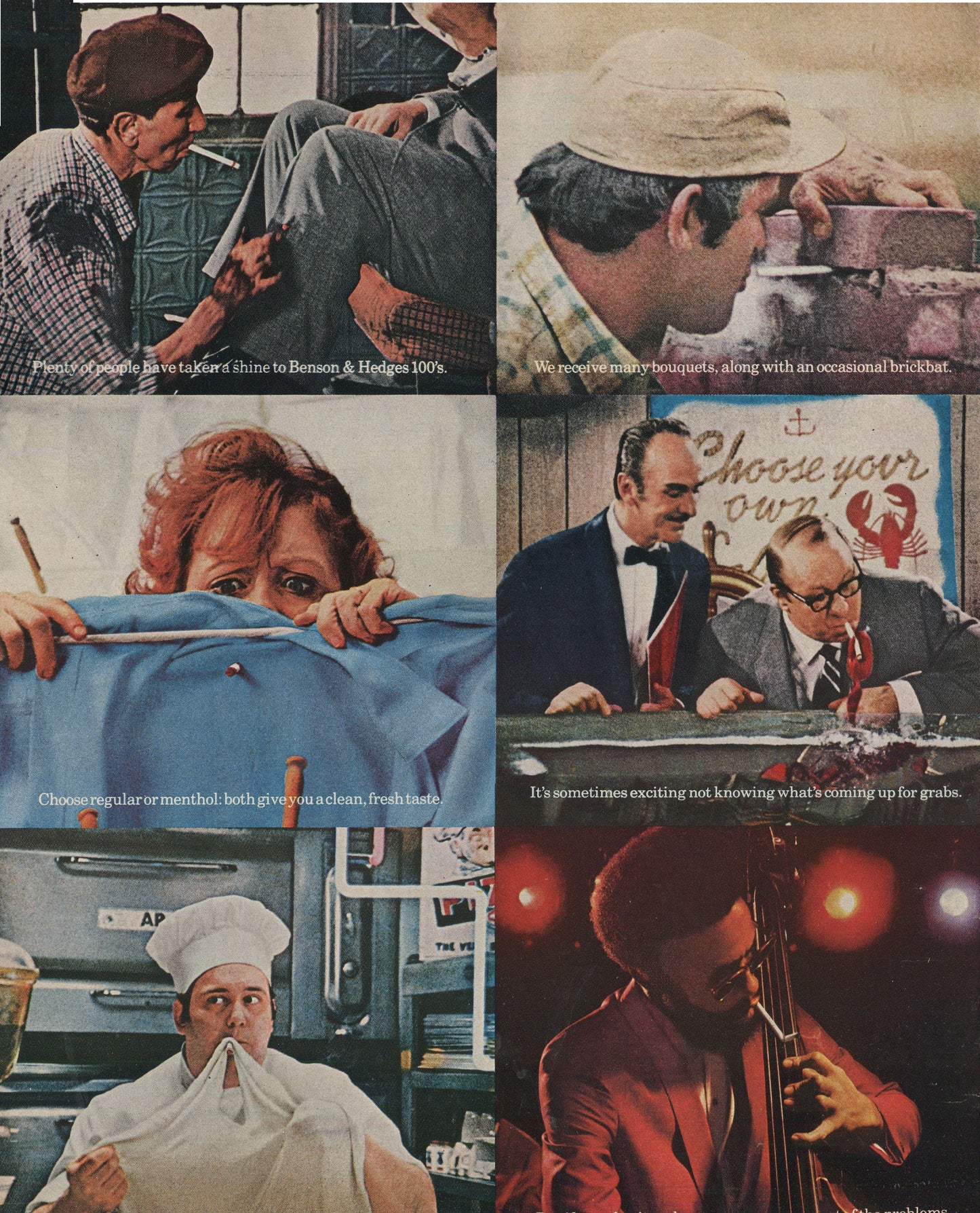 Benson & Hedges Family of Vintage Advertisements – 10 Original Ads (1960s–1980s) - Lot #1