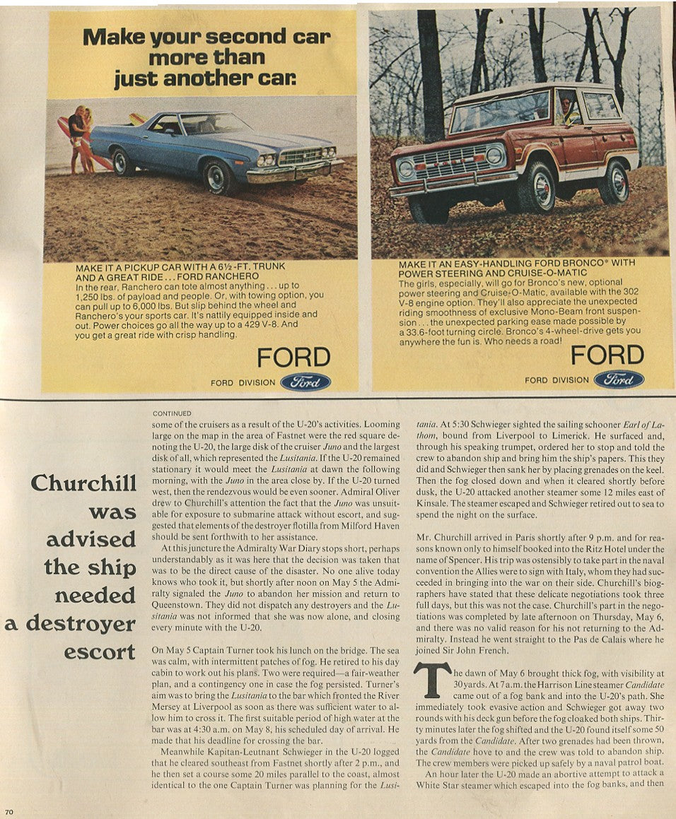 Antique Ford & Mercury Advertisements Collection – 1920s–1980s – 100 Original Vintage Automotive Ads - Lot #1