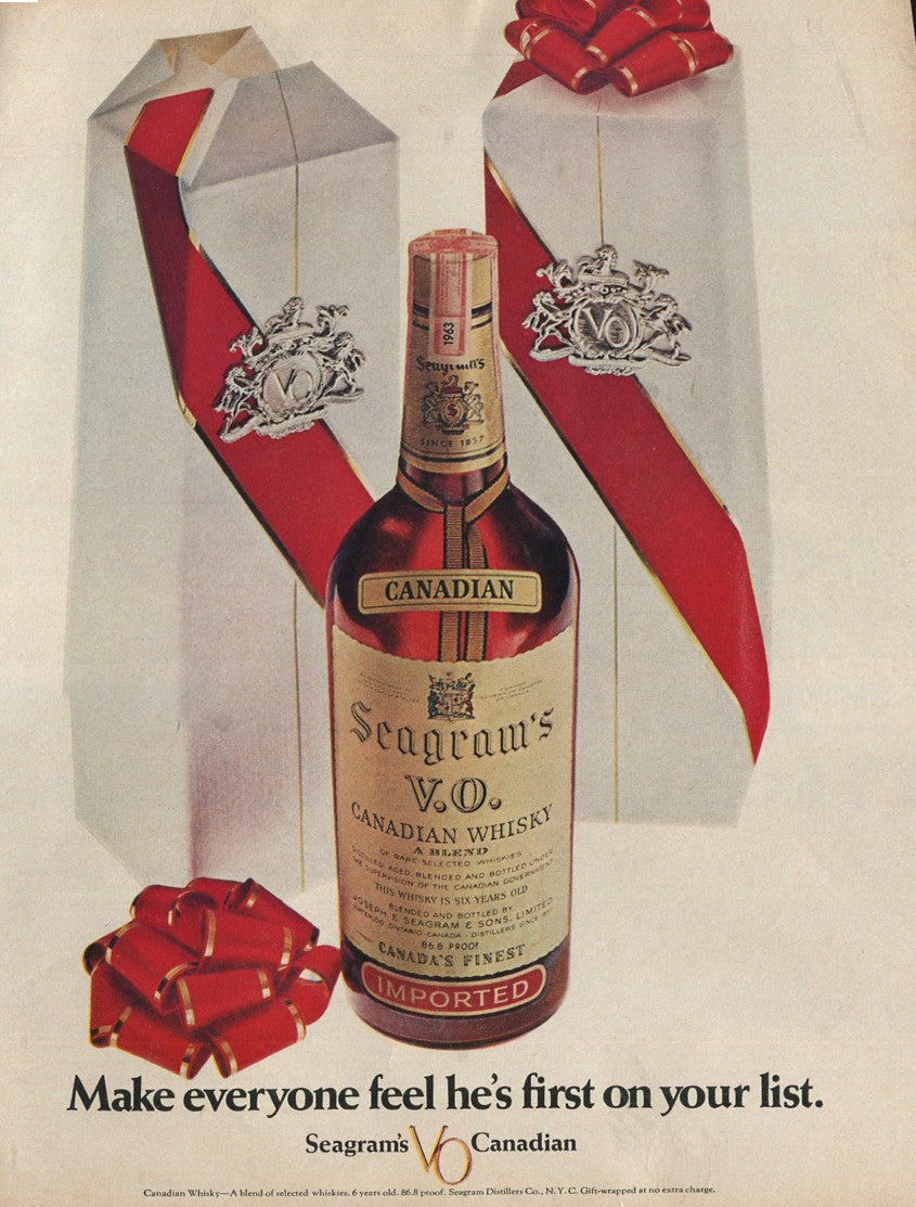 Antique Seagram’s Whiskey Advertisements – 50‑Ad Master Collection (1937–1972) – Canadian, American & Scotch – Historical Lot