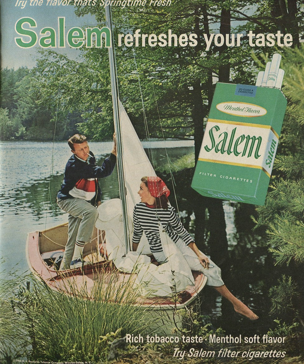 Vintage Salem Cigarette Ads – 1958–1971 Menthol Advertising Lot – Set of 10