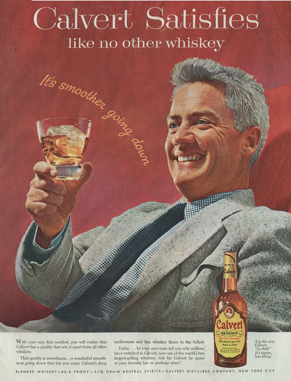 Antique Advertisements – Calvert Family of Ads (1941–1972) – Master Lot of 40 Ads - Lot #1