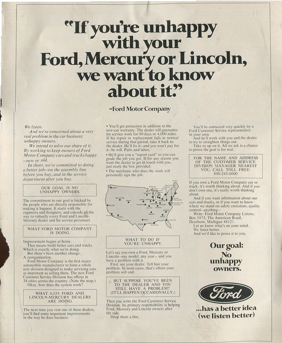 Antique Ford & Mercury Advertisements Collection – 1920s–1980s – 100 Original Vintage Automotive Ads - Lot #1