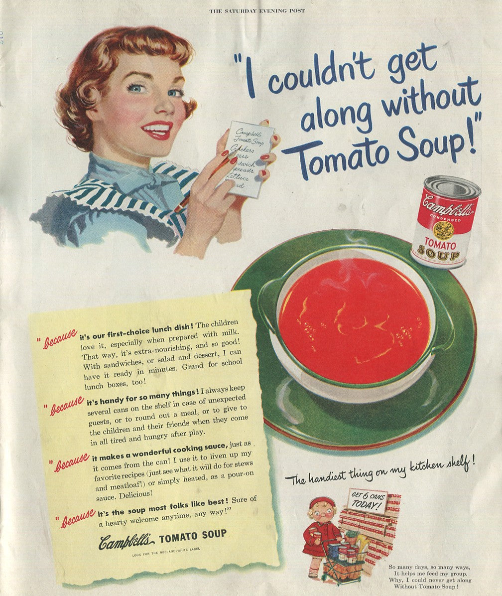 Antique Campbell’s Soup Advertisements – Complete Historical Collection (1927–1971) – 50 Original Vintage Ads - #1