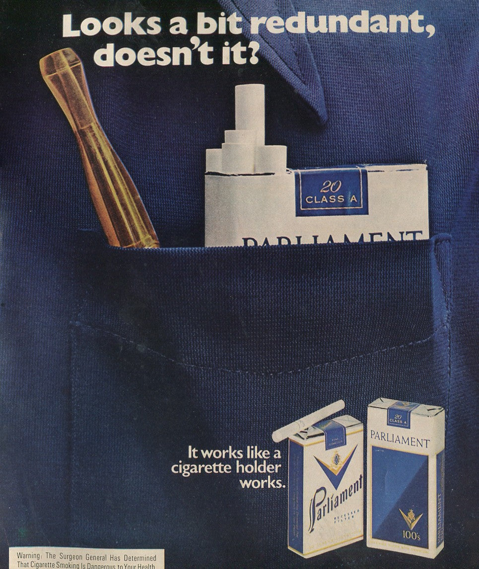 Antique Advertisements – Parliament Cigarette Family of 10 Ads (1960s–1980s) - Lot #1