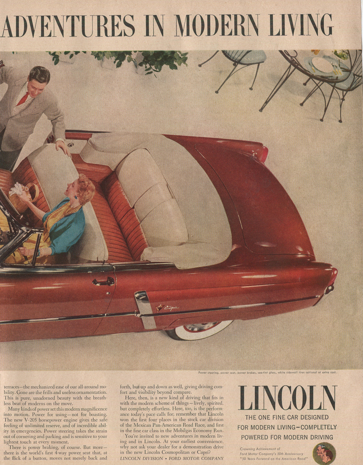 Lincoln & Mercury Vintage Advertising Collection – 60 Original Magazine Ads (1930–1974) – Continental, Capri, Cougar, Montego, Comet & More - Lot #1