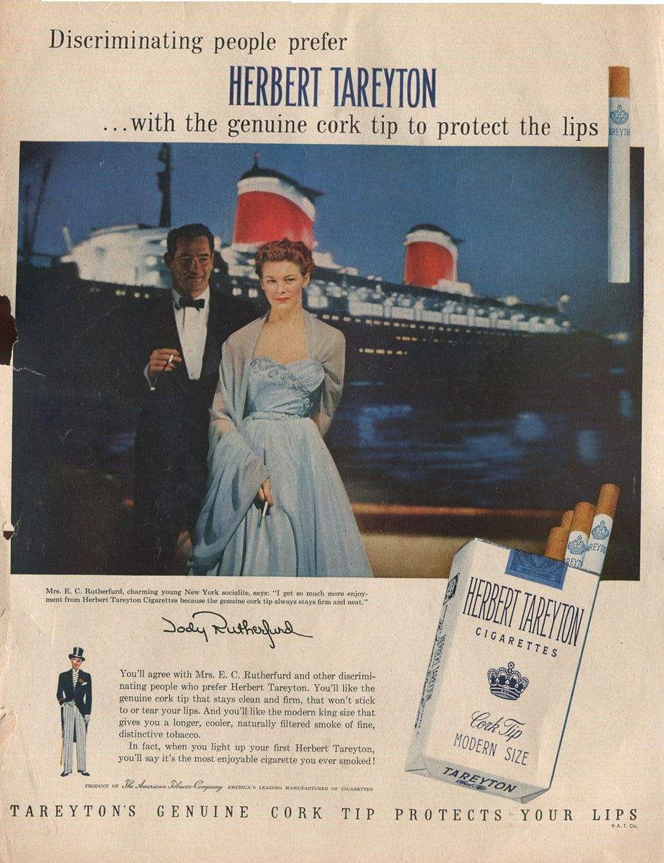 Antique Cigarette Advertisements – Herbert Tareyton Family of Ads – Complete Set of 10 – 1950s–1960s – Original Print Ads