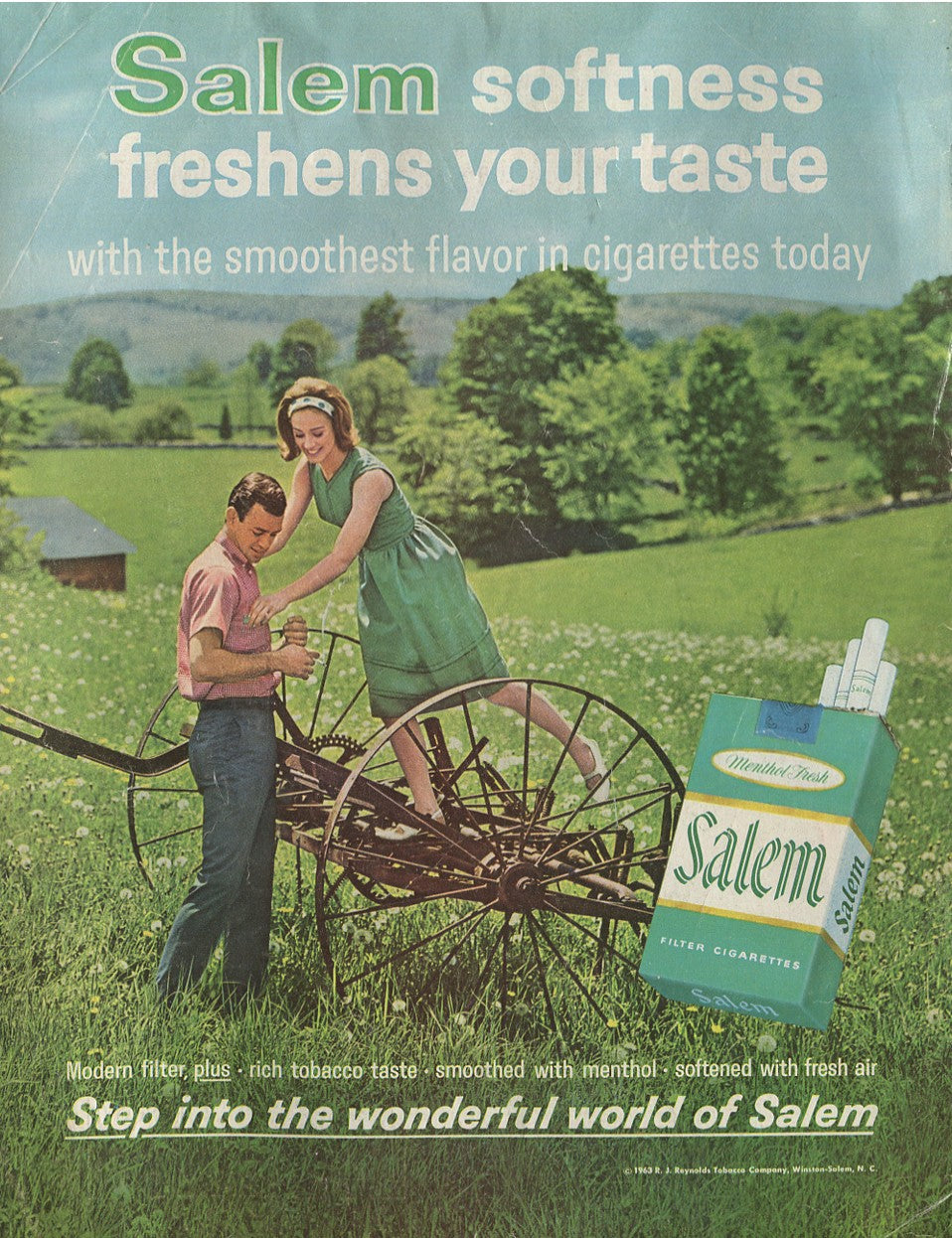 Vintage Salem Cigarette Ads – 1958–1971 Menthol Advertising Lot – Set of 10