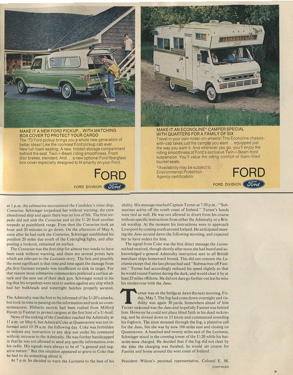 Antique Ford & Mercury Advertisements Collection – 1920s–1980s – 100 Original Vintage Automotive Ads - Lot #1