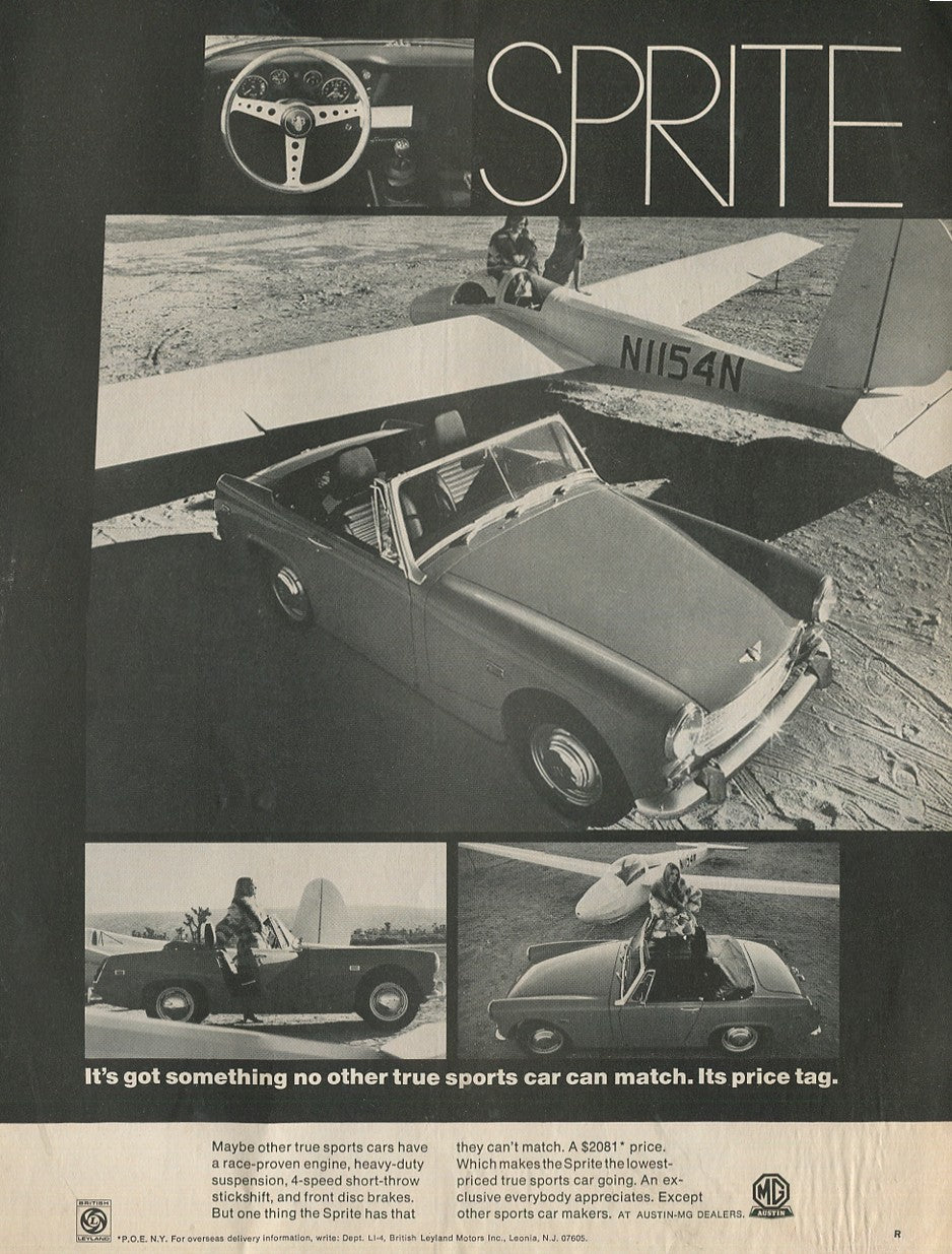 Austin Healey & MG Vintage Automobile Advertisements – Set of 10 (1950s–1970s) - #1