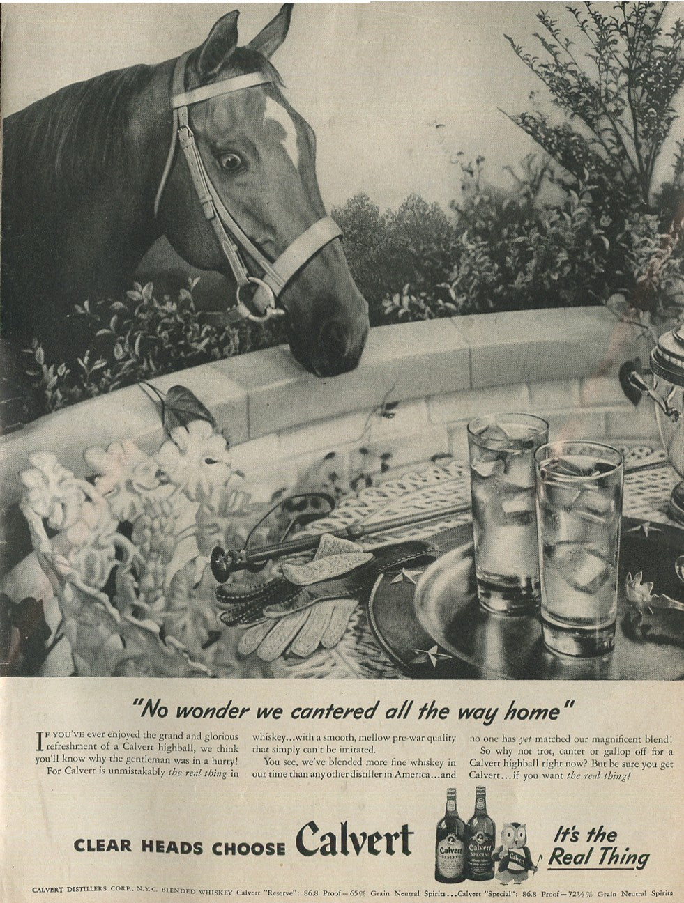 Antique Advertisements – Calvert Family of Ads (1941–1972) – Master Lot of 40 Ads - Lot #1