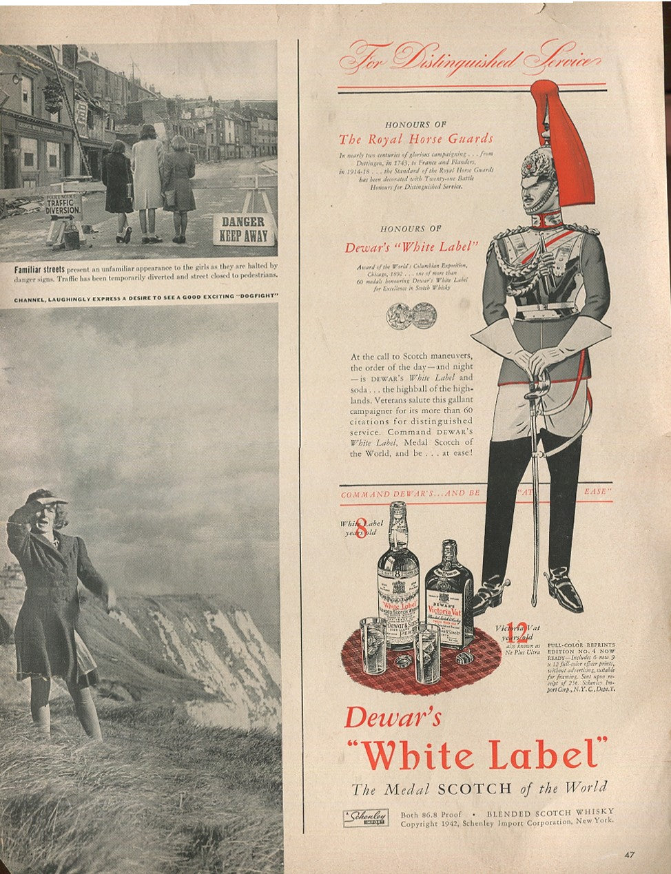 Antique Dewar’s Scotch Whisky Advertisements – 10‑Piece Historical Collection (1940s–1980s) – Set #1
